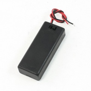 On/Off 2 Wires Lead Switch 2 x1.5V AAA Battery Cell Case Box