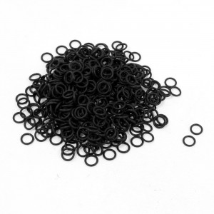 7mm x 1mm Rubber Sealing Oil Filter O-Shaped Rings Gaskets 500 Pcs