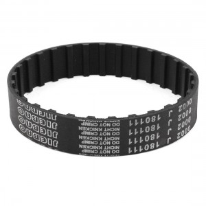 29cm Inner Girth 29 Teeth PU Rubber SynchroMachine Timing Belt Black