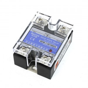 3-32VDC to 24-480VAC Output Rectangle Single Phase SSR Solid State Relay 100A