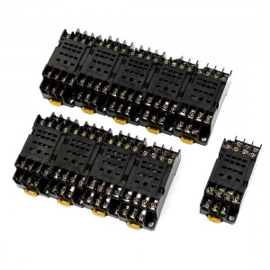 10 Pcs PYF14A Type 14P 35mm DIN Rail Mount Relay Socket Base Stand for H3Y-4