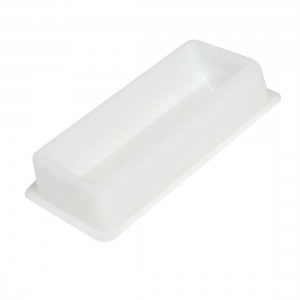 50mL Capacity White Plastic Liquid Transfer Trough for Lab