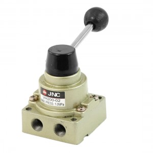 HV200-02 1/4"PT Direct Action 3 Position 2 Way Pneumatic Hand Lever Turn Valve