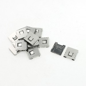 15Pcs Push-Out Type SD Memory Card Sockets Slots 1" x 1" x 0.1"
