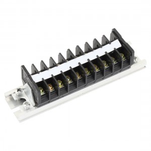 660V 15A Double Rows 10P 10 Positions Barrier Strip Screw Terminal Block