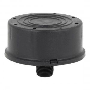 16mm Thread Dia Threaded Black Plastic Compressor Muffler