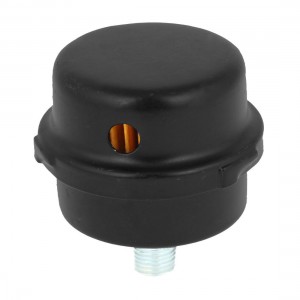 13mm Male Thread Black Plastic Metal Compressor Silencer