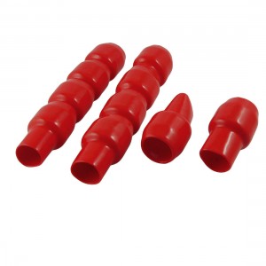 10 Pcs V-300 Red Soft Plastic Mini Battery Terminal Boot Insulated Cover Cap