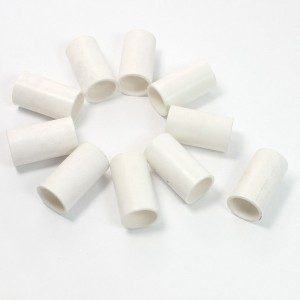 10 Pcs 16mm Inner Diameter Straight PVC Pipe Connectors Fittings White