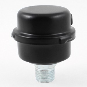 20mm Threaded Dia Air Compressor Admitting Port Muffler Silencer Black