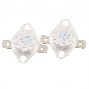 2 Pcs KSD301 90 Celsius Degree Ceramic Thermostat Temperature Switch NC