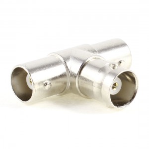 3 Way Female T Adapter CCTV BNC Adapter Connector Repair Parts