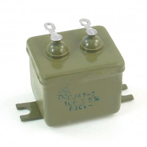 CJ41-2 1UF/630V 5% Metalized Paper in Oil Capacitor 1.1" x 1"x 1.2"
