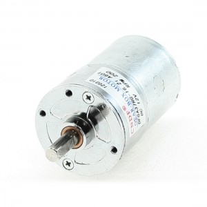 12VDC 200RPM Output Speed 37mm Body Diameter Geare Box Motor