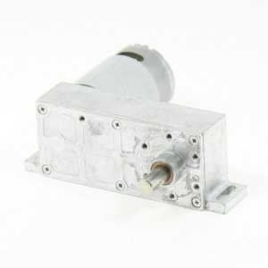 DC 12V 22RPM 8mmx16mm Shaft 2 Pins 37mm Diameter Electric Power Geared Motor