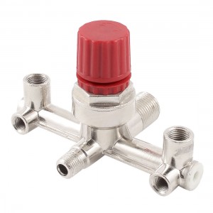 Air Compressor 1/4"PT 1/2"PT Male Thread Pressure Regulator Valve Adapter