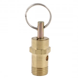 1/4 PT Male Thread 1.6" Long Pressure Relief Valve for Air Compressor
