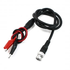 BNC Male to Dual Test Alligator Clip Oscilloprobe Probe Cable 75 Ohm 95cm