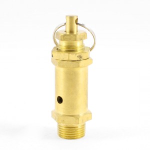 3/8"PT Male Thread Air Compressor Pressure Relief Valve w Key Ring