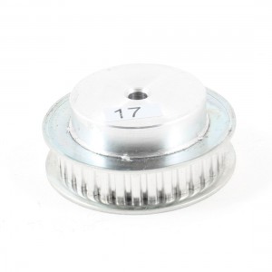 Silver Tone Aluminum Alloy XL Type 34 Teeth 6mm Pilot Bore Timing Pulley