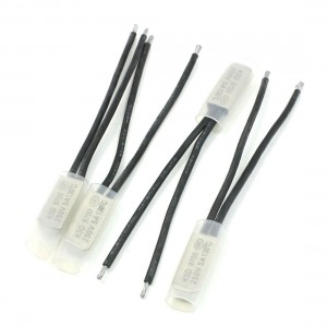 4 Pcs 130C Bimetal Thermal Thermostat Temperature Control Switch N/C 250V 5A