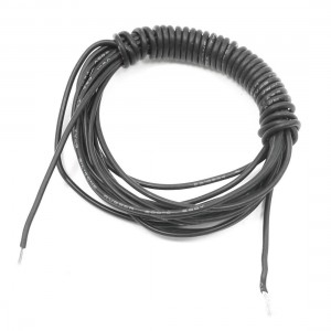 Black 22AWG Model 2.26mm Outer Diameter Electrical Silicone Wire 3Meter