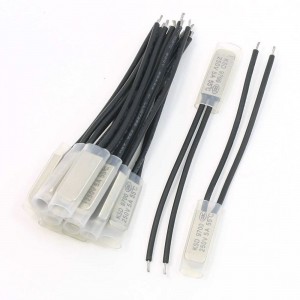 12Pcs Stainless Steel Shield Temperature Switch 55 Degree Celsius NC KSD9700