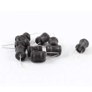 1MH 9mm x 12mm UL-polyolefin Metal Electronic Circuit Inductors 10 Pcs