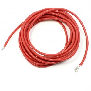 1.83mm Copper Core Silicone Connector Flexible Wire Red 14AWG 9.8Ft