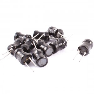 10 Pcs 100UH 9mm x 12mm UL-polyolefin Metal Axial Leaded Power Plug-in Inducers