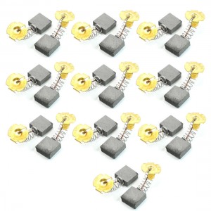 10 Pairs Sprial Spring 43/64" x 45/64" x 7/25" Motor Carbon Brush