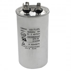 50uF Air Conditioner Polypropylene Film Motor RunningCapacitor