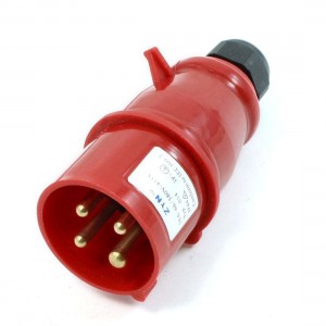 IP44 4Pin 3P+E IEC309-2 AC 380V-415V 16A Induatrial Male Plug Red