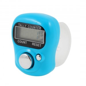 Adjustable Strap 0-99999 Bold Digital Finger Counter Blue