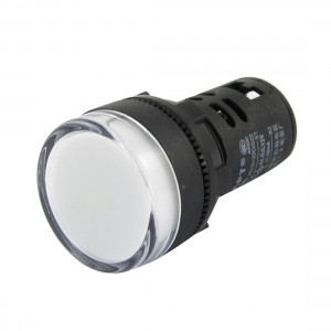 Electrical Circuit White LED Signal Indicator Light AC/DC12V 20mA