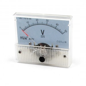 Screw Mounted Plastic Housing Voltage Testing DC 50V Volt Meter Gauge
