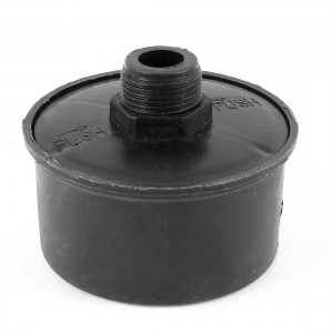 Black Plastic 20mm Male Thread Filter Silencer for Air Compressor