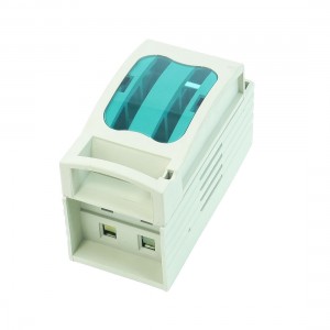 Electronic Disconnect Isolating Switch 2 Pole w AC 500V 40A 14x51mm Fuse