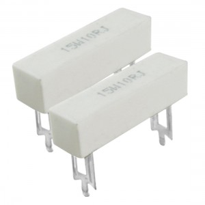 2 Pcs 15W 10 Ohm 5% DIP Wirewound Ceramic Cement Resistor