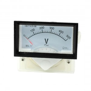85L17 AC 0-500V 70mmx40mm Rectangle Analog Volt Voltage Panel Meter