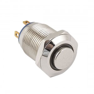 3V Blue LED 12mm Momentary Stainless Push Button Switch HFH 36VDC 2A