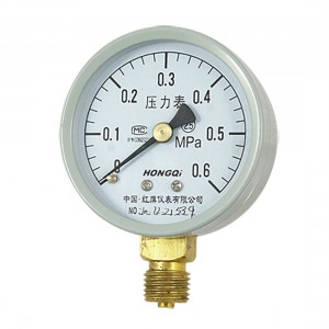 0-0.6 MPa 0.55" NPT Connector Liquid Air Pressure Gauge