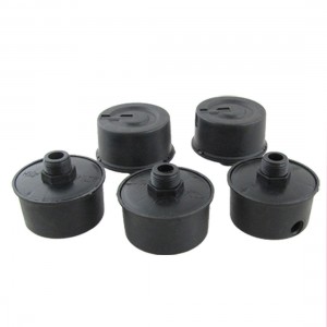 5 Pcs 0.78" Thread Black Plastic Compressor Silencer