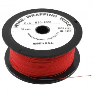 305M 30AWG Tin Plated Copper Wire Insulation Electronic Test Cable Roll Red