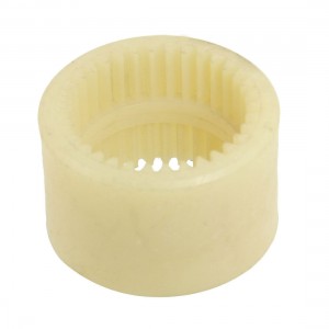 48mm x 44mm 34 Teeth Nylon Gear Shaft Coupling Sleeve