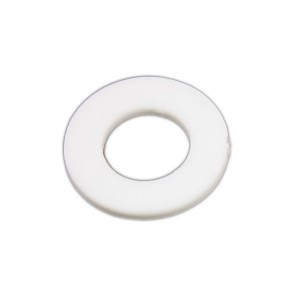 19/32" x 1 1/10" x 5/64" Flat PTFE Gasket Washer White