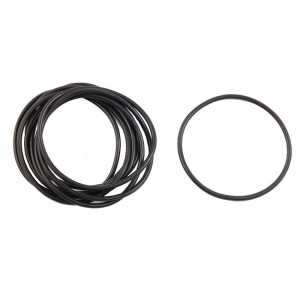 Metric O Rings Black Nitrile Rubber 46mm OD 2mm Thick 10 Pcs