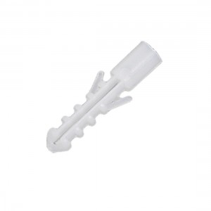 400pcs 8mm Dia Plastic Expandable Nail Wall Plugs White