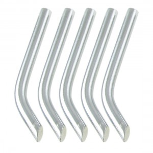 5 Pcs Replacement 8mm Bent Chisel Width Soldering Iron Tip 60W