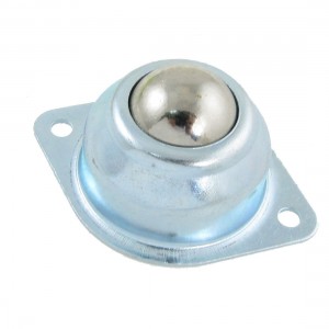 Flange 2 Holes 22mm Dia Ball Transfer Unit Mounted Bearing